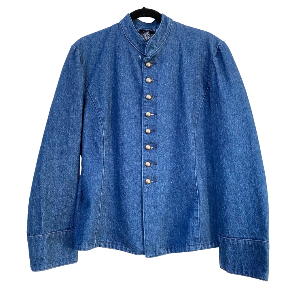 Vintage 90s RALPH by Ralph Lauren Western Blue Denim Jacket Womens 12 L